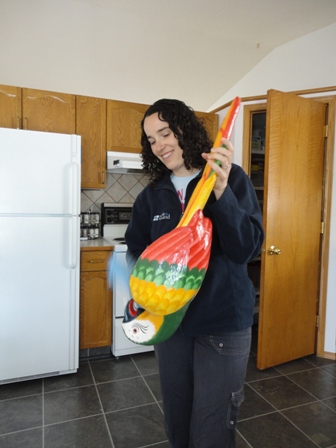 Getting the parrot ready